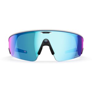 Oakley | Meta Vanguard with Meta AI, Audio, Photo, Video Compatibility - White, Prizm™ Sapphire White, Prizm Sapphire