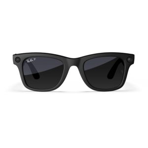 Ray-Ban Meta (Gen 1), Wayfarer, Matte Black | Smart AI Glasses for Men, Women — 12 MP Ultra-Wide Camera, Open-Ear Audio, Video Recording, Bluetooth — Polarized Gradient Graphite Lenses — Sunglasses Standard Matte Black/Polarized Gradient Graphite