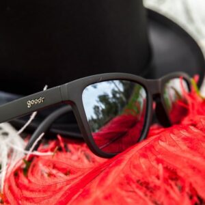 goodr Polarized Sunglasses, Medium Sized (OG), UV400 Protection, No Slip, No Bounce Ron's Smoke and Mirrors