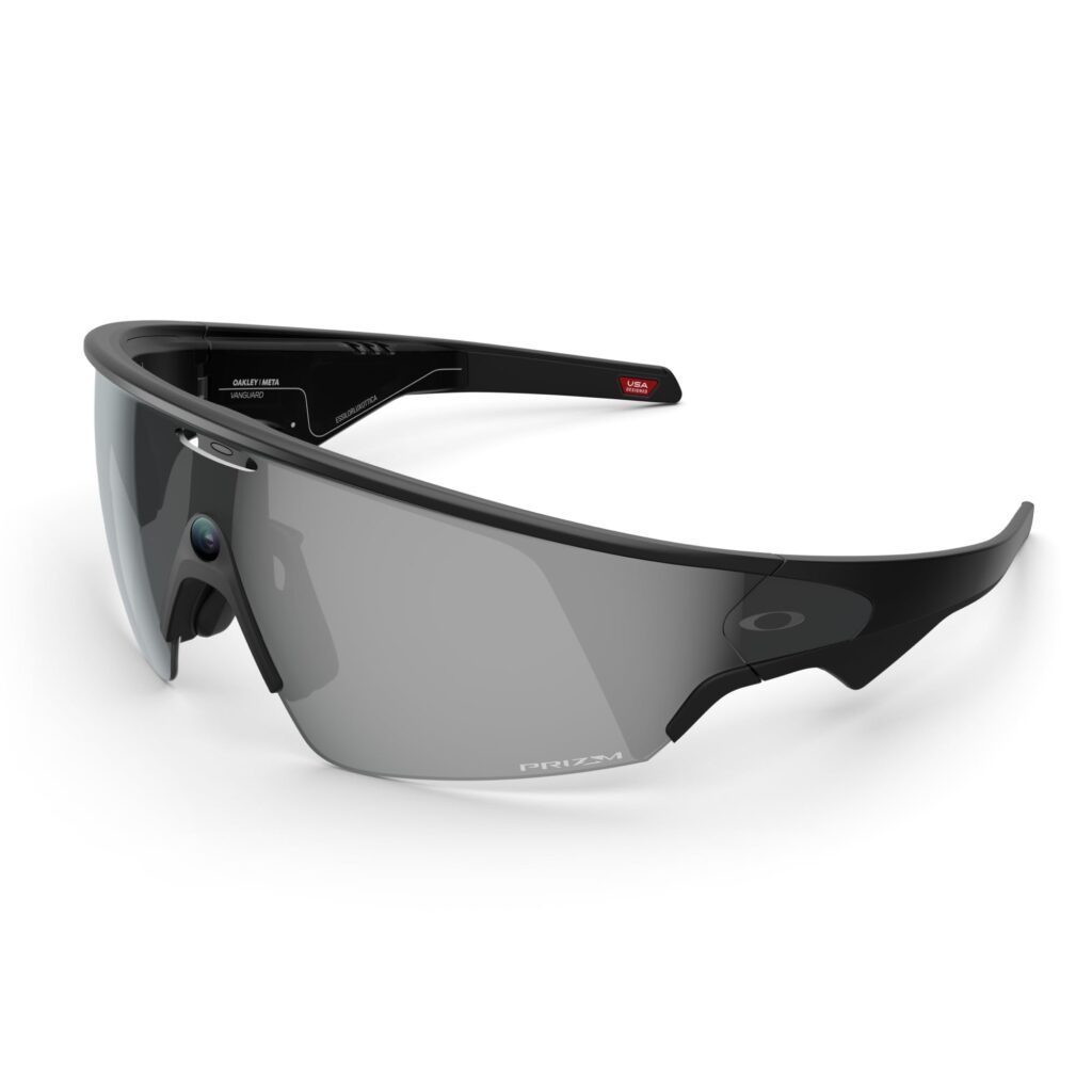 Oakley Meta Vanguard - with Meta AI, Audio, Photo, Video Compatibility - Black, Prizm™ Black Lens Black, Prizm Black