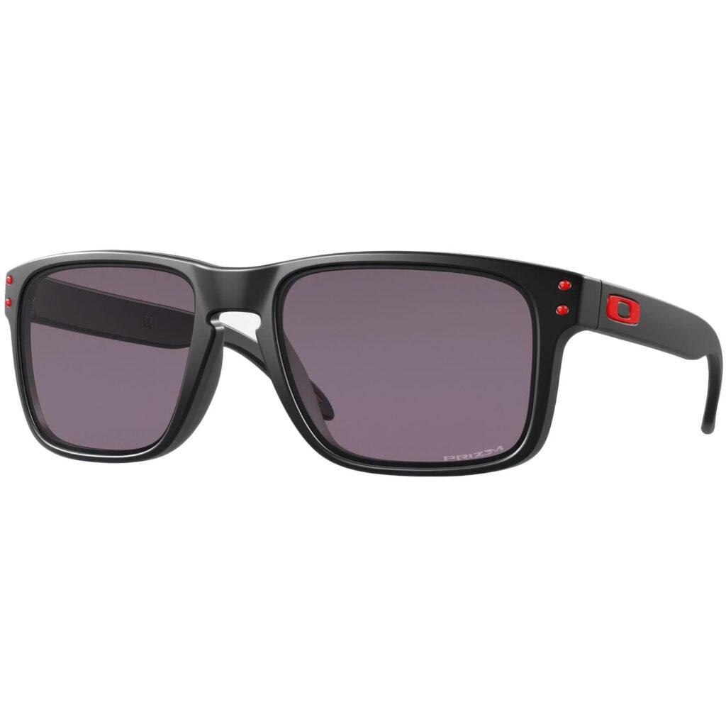 Oakley Mens OO9102 Holbrook Square Sunglasses 57 mm Matte Black/Prizm Grey