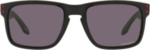 Oakley Mens OO9102 Holbrook Square Sunglasses 57 mm Matte Black/Prizm Grey