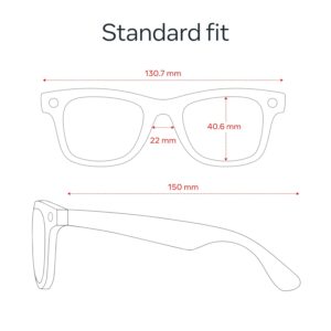 Ray-Ban Meta (Gen 2), Wayfarer, Matte Black | Smart AI Glasses for Men, Women — 2x Battery Life — 3K Ultra HD Resolution — 12 MP Ultra-Wide Camera, Audio, Video — Transitions® Grey Lenses Matte Black, Transitions Grey Lenses Standard