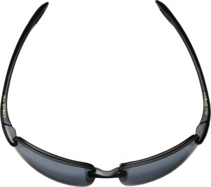 Maui Jim Polarized Men's and Women's Hookipa Rectangular Sunglasses Gloss Black/Neutral Grey Polarized Medium