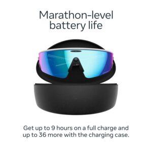 Oakley | Meta Vanguard with Meta AI, Audio, Photo, Video Compatibility - White, Prizm™ Sapphire White, Prizm Sapphire