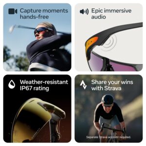Meta Oakley Vanguard, Black | Smart AI Glasses for Men, Women — Camera, Audio, Video Recording — Prizm™ 24K Black Lenses — Sunglasses Black, Prizm 24k