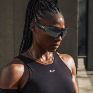 Oakley Meta Vanguard - with Meta AI, Audio, Photo, Video Compatibility - Black, Prizm™ Black Lens Black, Prizm Black
