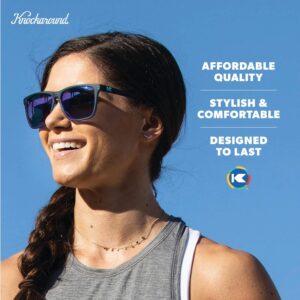 Knockaround Fast Lanes Sport Lightweight Sunglasses for Men & Women - UV400 Protection - Running Navy / Mint Fast Lanes Sport