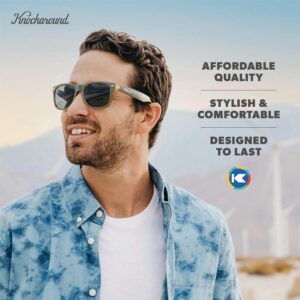 Knockaround Fort Knocks Polarized Sunglasses for Men & Women - UV400 Protection Coyote Calls / Aviator Green
