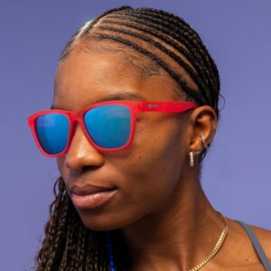 goodr Polarized Sunglasses, Medium Sized (OG), UV400 Protection, No Slip, No Bounce Flamingos on a Booze Cruise